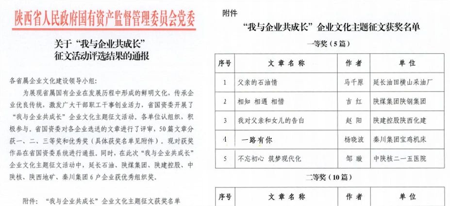 【集团资讯】集团星空体育(中国)官方网站征文获多项殊荣